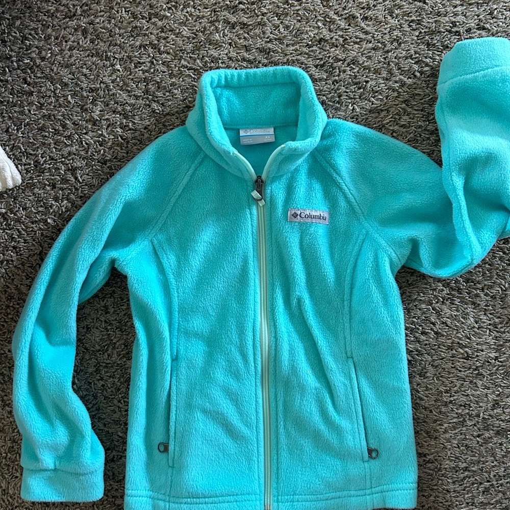 Columbia Teal Fleece Jacket